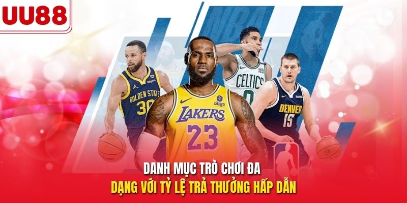 Danh mục trò chơi đa dạng với tỷ lệ trả thưởng hấp dẫn